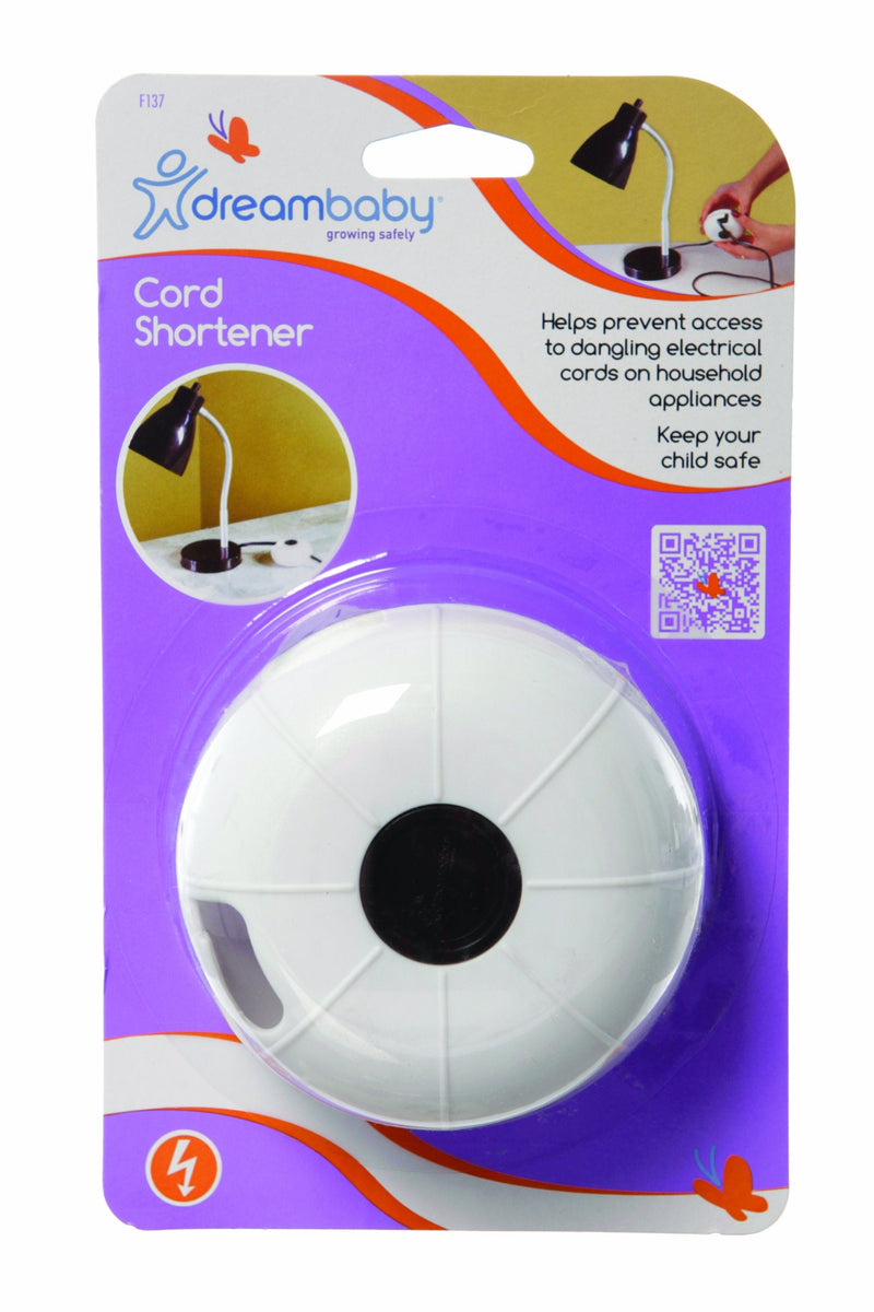Dreambaby Electrical Cord Shortener, Power Cord Wrap Wire Holder and Organizer