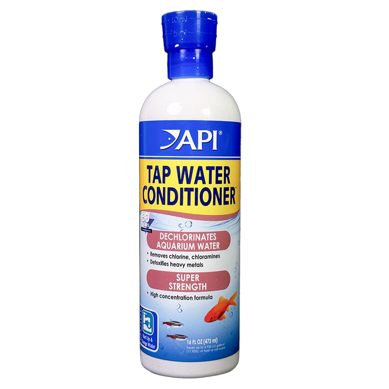 API TAP WATER CONDITIONER Aquarium Water Conditioner 16-Ounce Bottle 16 oz White