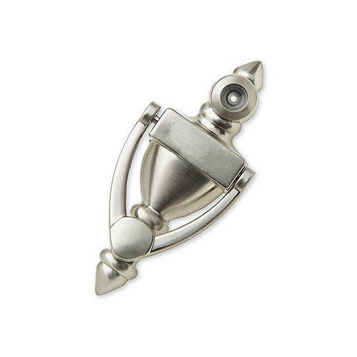 4" Door Knocker With Viewer 160 Satin Nickel