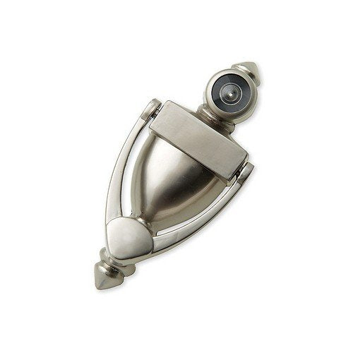 Harney Hardware-Satin Nickel Door Knocker Viewer, 5 1/2 In.
