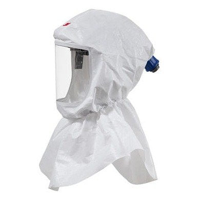 3M Versaflo S-655 White Standard Polypropylene Headpiece Assembly - 051131-17093 [PRICE is per EACH]