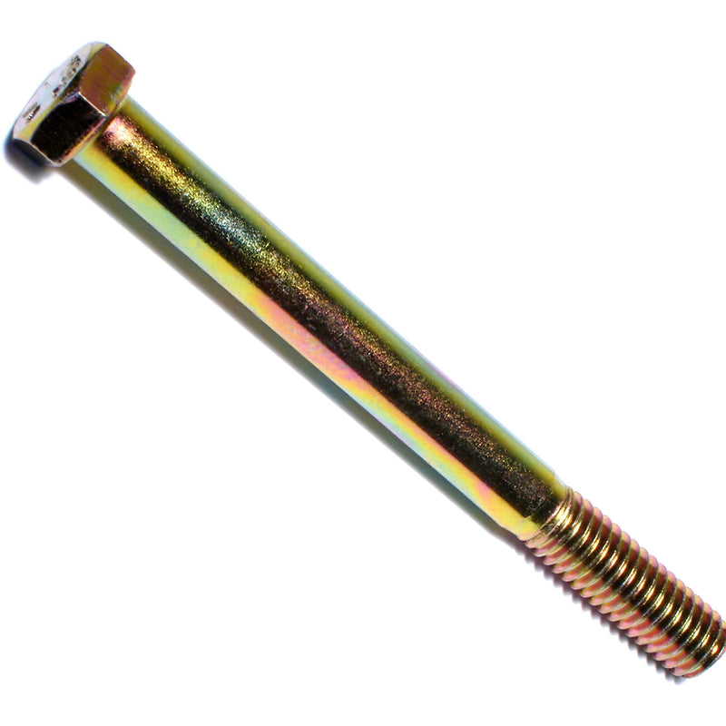 014973252373 Coarse Hex Cap - Grade 8, 3/8-16 x 4, Piece-5 , yellow 3/8-16 x 4-Inch
