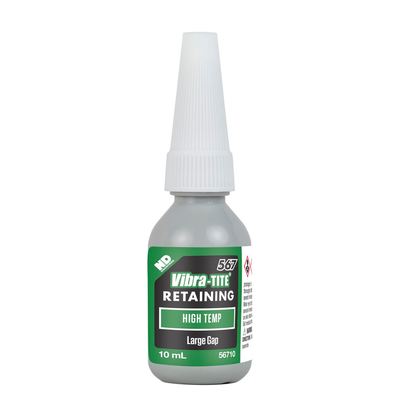 Vibra-TITE 567 Green High Temperature Retaining Compound, 10ml Bottle 10 mililiters