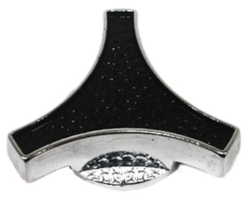 AIR CLEANER WING NUT 5/16" THREADS - CHROME W/BLACK TOP