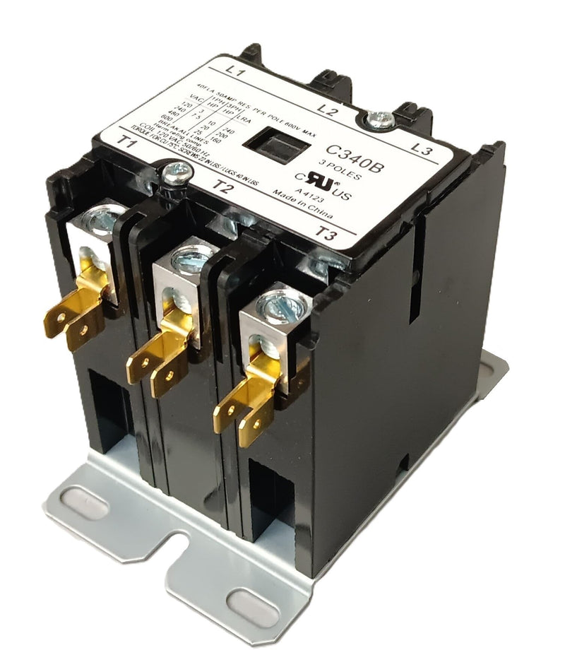 Packard 3 Pole 40 Amp 120 Vac Contactor C340B