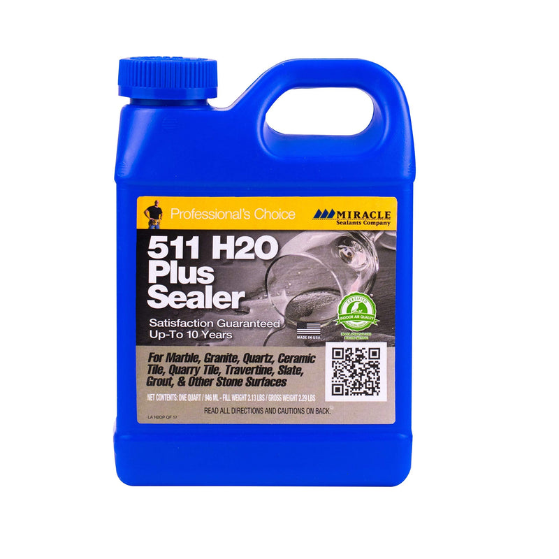 Miracle Sealants 511 H2O Plus Water-Based Penetrating Sealer, Quart