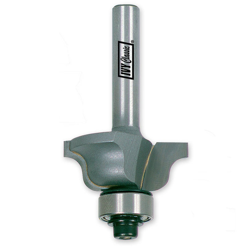 IVY Classic 10842 5/32" Radius Roman Ogee Carbide Router Bit with Ball Bearing, 1/4" Shank, 1/Hang Box, Radius: 5/32", Width: 1-1/8" Radius: 5/32", Width: 1-1/8"