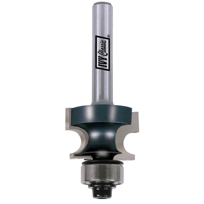 IVY Classic 10918 3/16-Inch Radius Edge Beading Carbide Router Bit with Ball Bearing, 1/4-Inch Shank, 1/Pouch Radius: 3/16", Width: 1"