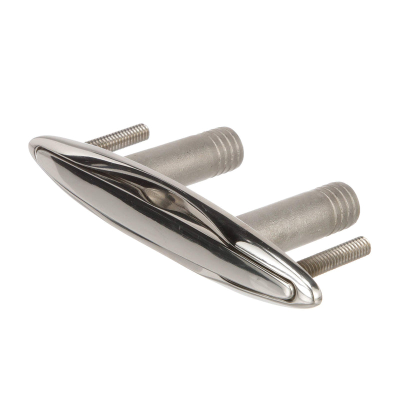 Seachoice 316 Cast Stainless Steel Pull Up Cleat, Flush Mount, Various Sizes Cleat w/ Studs 6"
