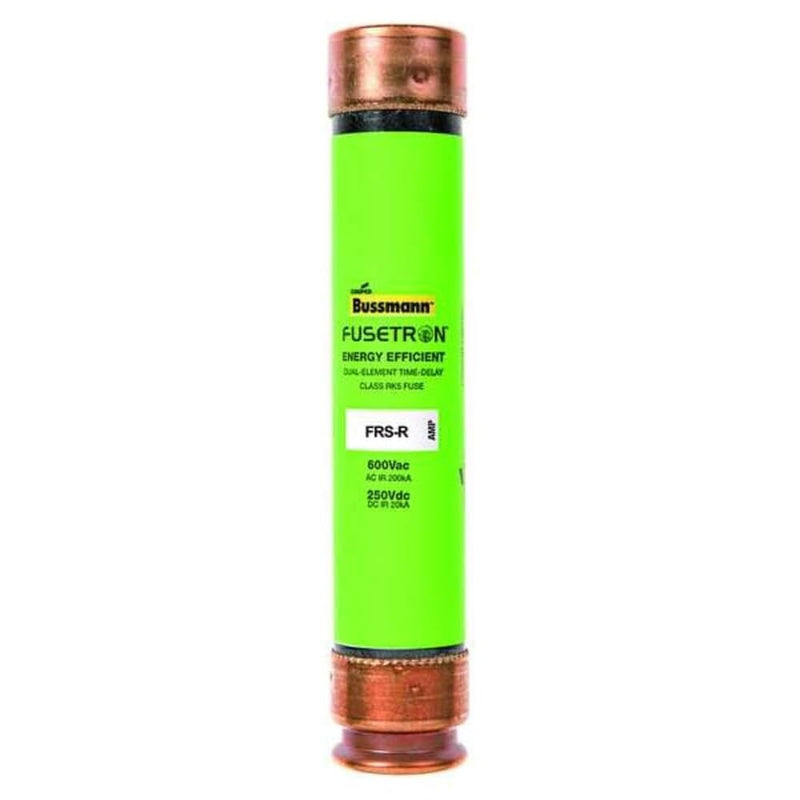 Eaton Bussmann FRS-R-35 Class RK5 Fuse, Time-delay Dual-element Current Limiting, 35 A, Interrupting Rating of 200 kA at 600 Vac and 20 kA at 250 Vdc 1