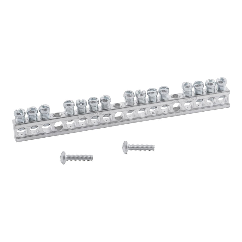 Square D by Schneider Electric, Size, PK15GTACP Square D Bar Kit For Attaching Ground Wire In Load Centers & Safety Switches, Color, Green No Size