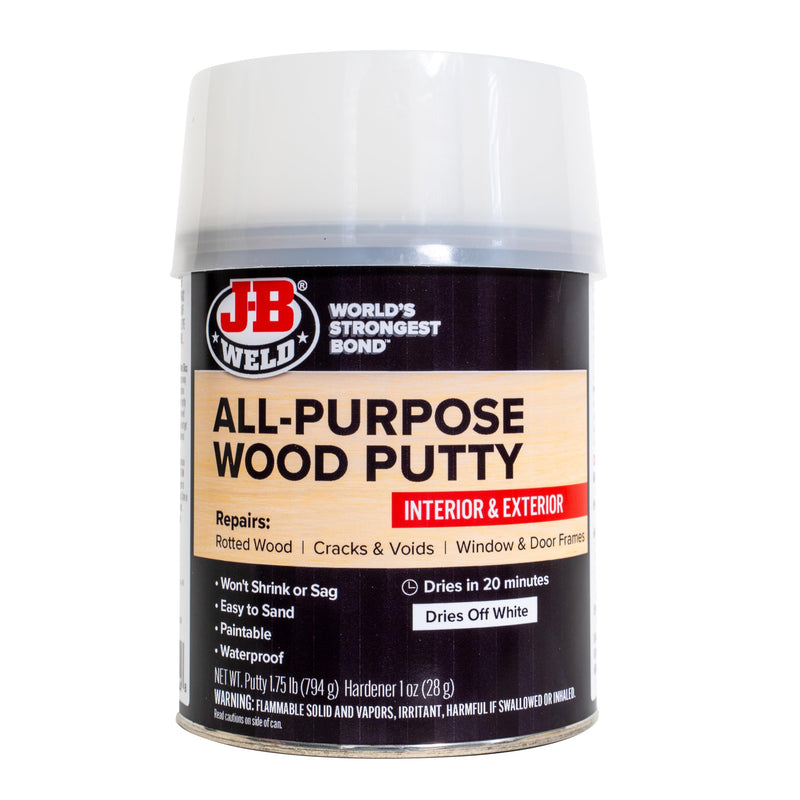 J-B Weld - 32oz All-Purpose Wood Putty - Dries White - 40004 32 oz