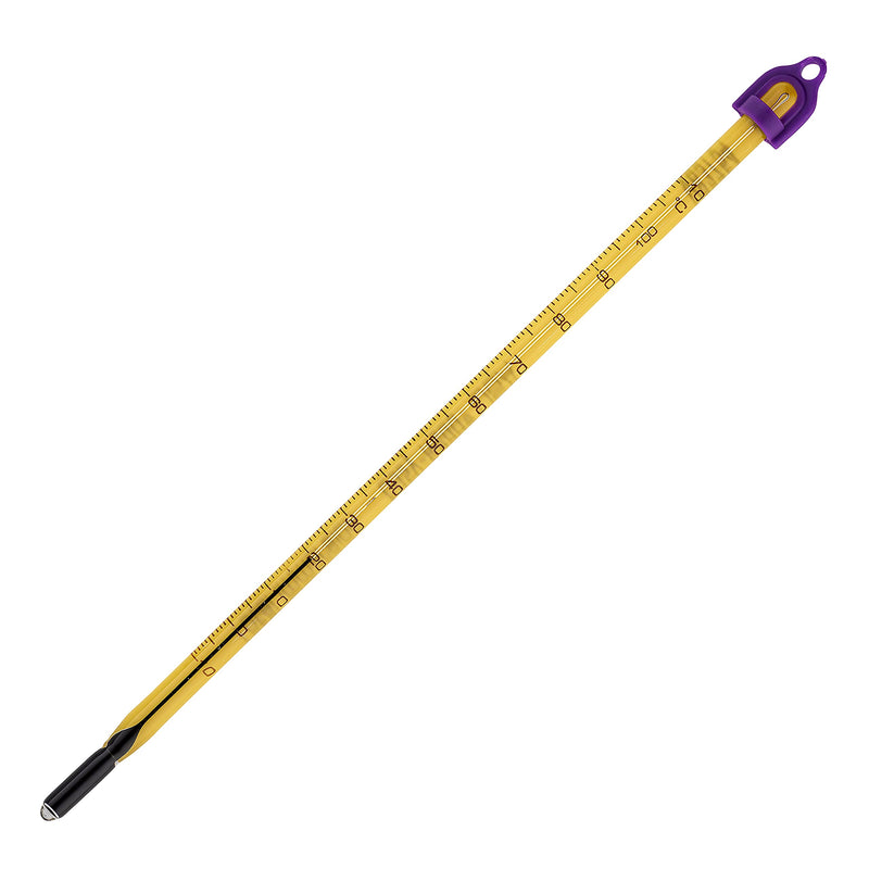 SP Bel-Art H-B Easy-Read Liquid-In-Glass Laboratory Thermometer, -10 to 110°C, Total Immersion, Enviro-Safe, Lead-Free, Biodegradable, Accurate, NIST Traceable for Labs, Pharma, Food Processing -10 to 110°C, 200mm Length