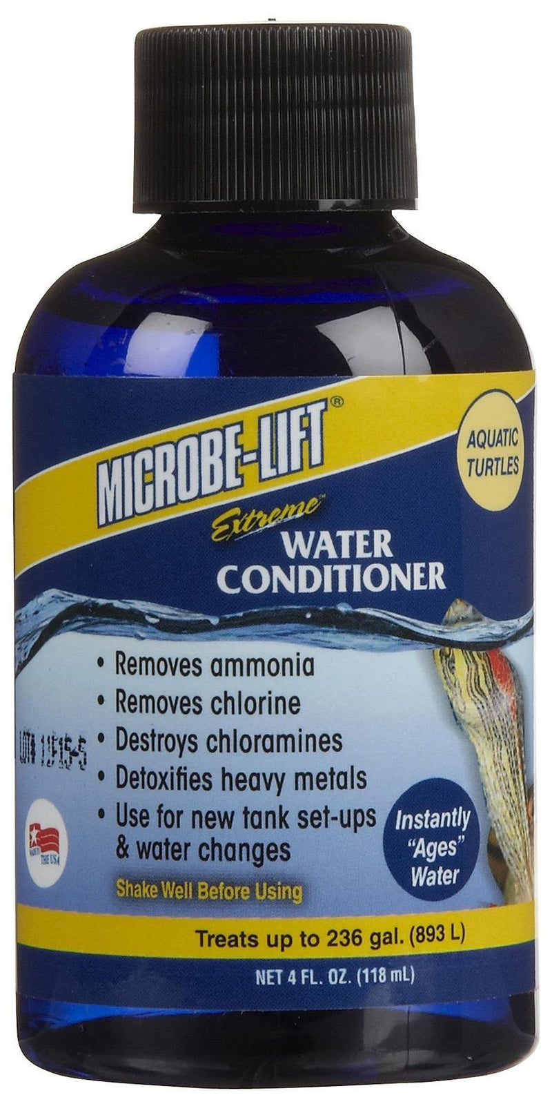 Microbe-Lift Aquatic Turtle Extreme Water Conditioner, for Freshwater Aquariums, 4 Fl Oz