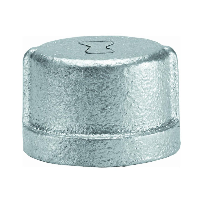 Anvil 8700132700, Malleable Iron Pipe Fitting, Cap, 3/4" NPT Female, Galvanized Finish 0.75 Inch 1