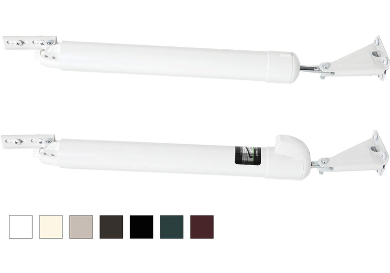 GREENSTAR Touch 'n Hold Smooth - Dual Door Closer System - Heavy Duty - for (Medium and Heavy Weight) Storm, Screen, & Security Doors - New Doors or Replacement for Previous Units (White) White