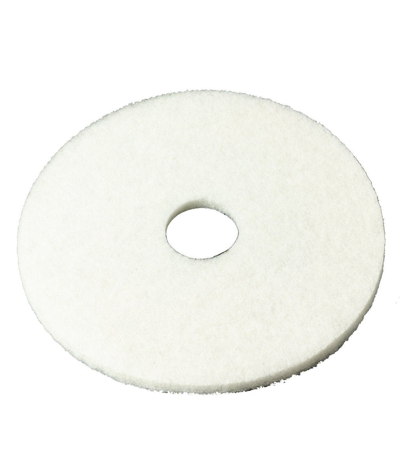 3M White Super Polish Pad 4100, 13 in, 5/Case 1 Count (Pack of 5)