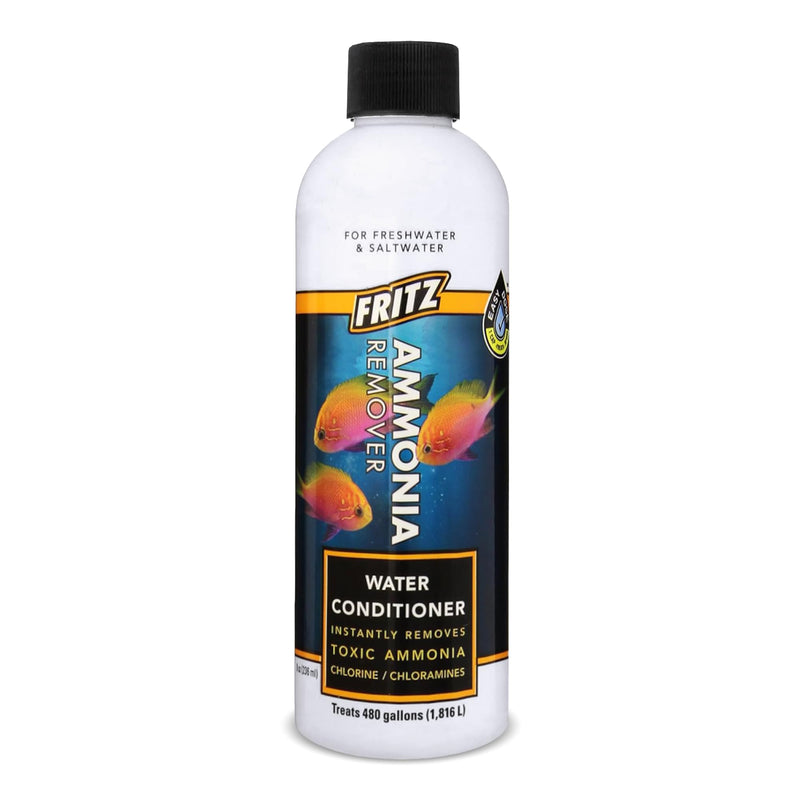 Fritz Aquatics ACCR Water Conditioner Instantly Removes Toxic Ammonia/Chlorine & Chloramines for Fresh & Salt Water Aquariums (8-Ounce) 8 oz