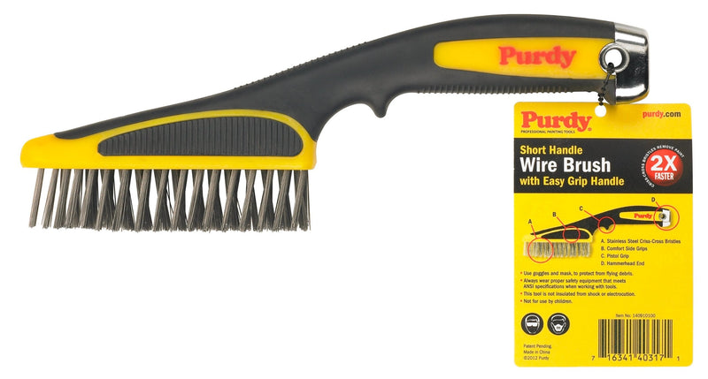 Purdy 140910100 Wire Brushes Short Handle, One Size, Multi