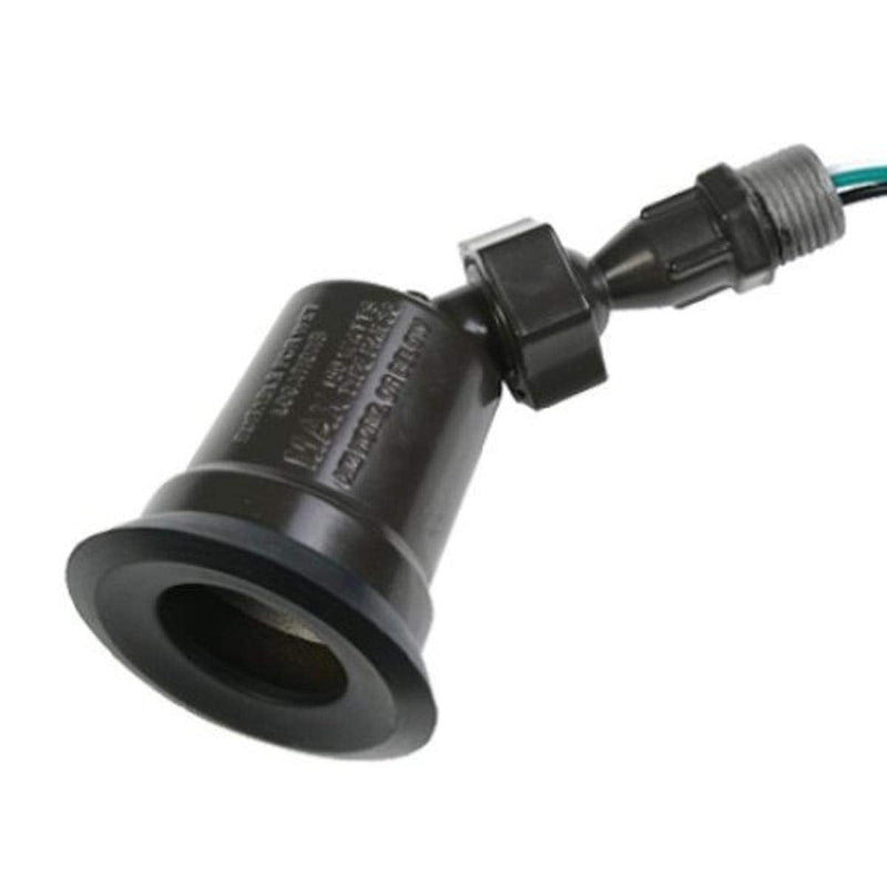 Weatherproof Swivel Lampholder, Traditional or CFL, Use Par 38 Bulb, Bronze