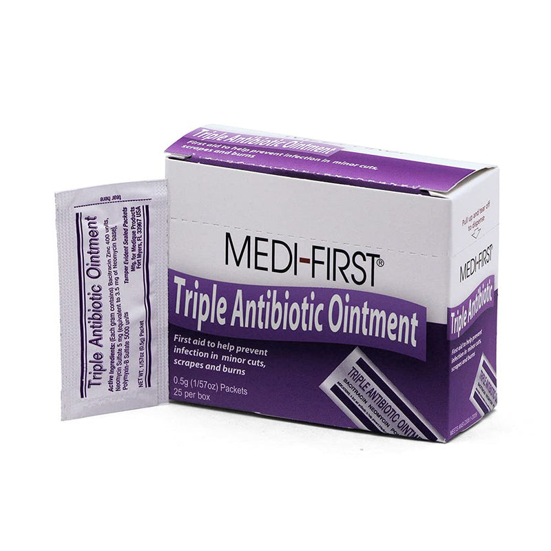 Medique Products 22373 Triple Antibiotic Ointment.5 Gram, 25 Per Box 25 Packets