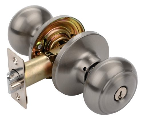 Dynasty Hardware SIE-00-US15 Sierra Keyed Entry Door Knob, Satin Nickel
