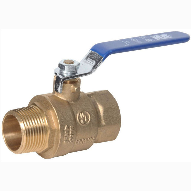 MBB-75 600 PSI CWP 3/4" NPT MxF Brass Ball Valve