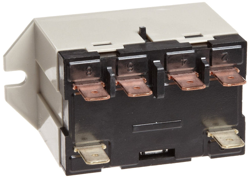 Omron G7L-2A-TUB-J-CB-AC24 General Purpose Relay With Test Button, Class B Insulation, QuickConnect Terminal, Upper Bracket Mounting, Double Pole Single Throw Normally Open Contacts, 71 mA Rated Load Current, 24 VAC Rated Load Voltage