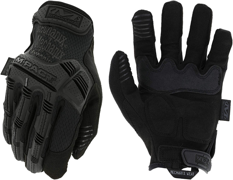 Mechanix Wear: M-Pact Covert Tactical Gloves with Secure Fit, Touchscreen Capable Safety Gloves for Men, Work Gloves with Impact Protection and Vibration Absorption (Black, Large) Black