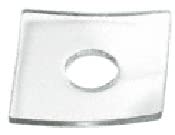Clear 3/4" O.D. Square Washer Pack of 10