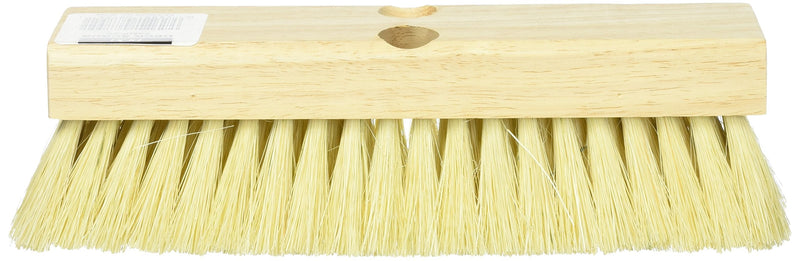 08755 Tampico Deck Scrub Brush with 1 Tapered and 1 Threaded Hole, 10-Inch 1 Count (Pack of 1)