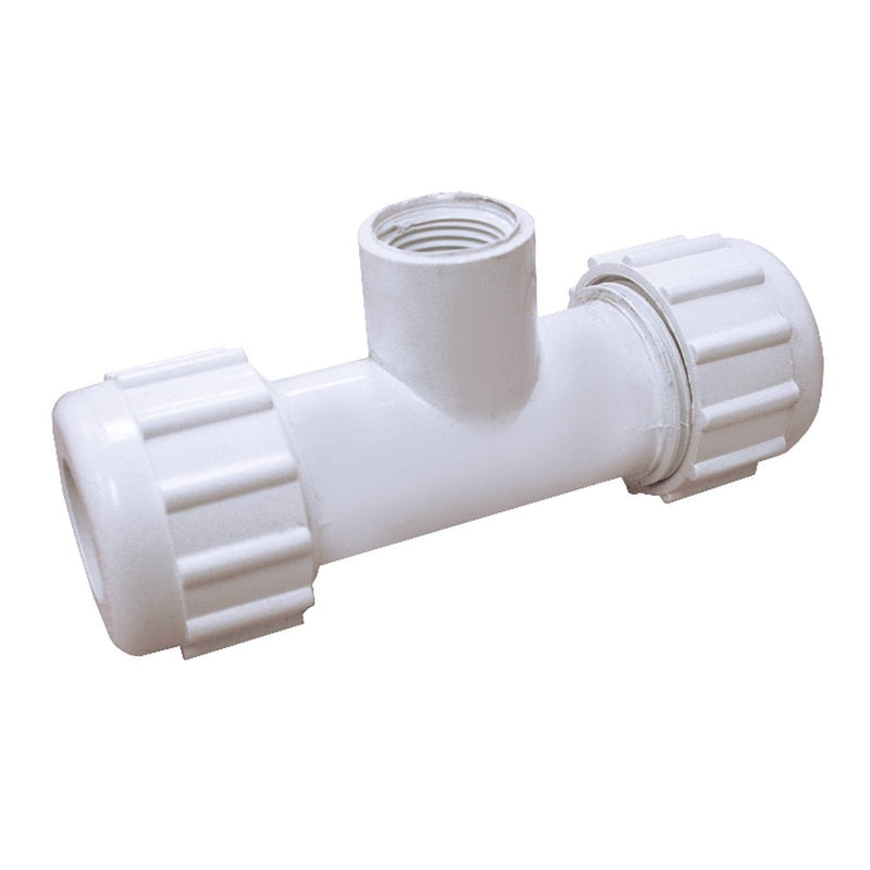 Jones Stephens 1-1/2" PVC Compression Tee 1.5 Inch