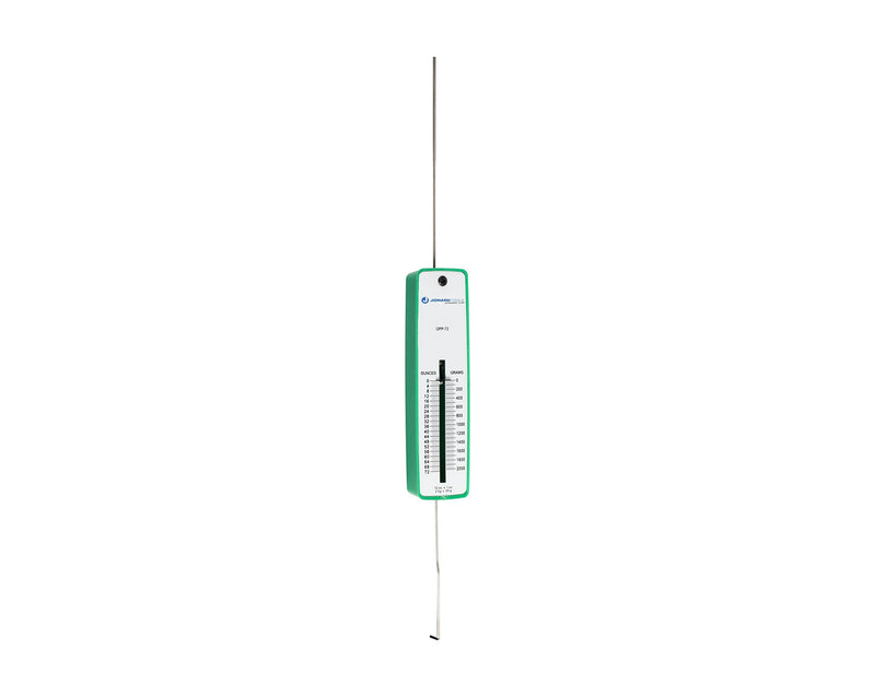 Jonard GPP-72 Polystyrene Push Pull Precision Force Gauge, 0-72oz, 0-2025 Graduation, +/- 1 Accuracy