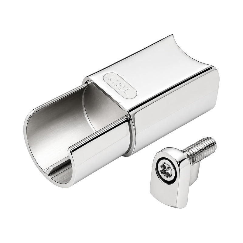 CRL CR15BAPS 316 Polished Stainless CRS Rail Adaptor for Level Bottom Rails Polished Stainless Steel