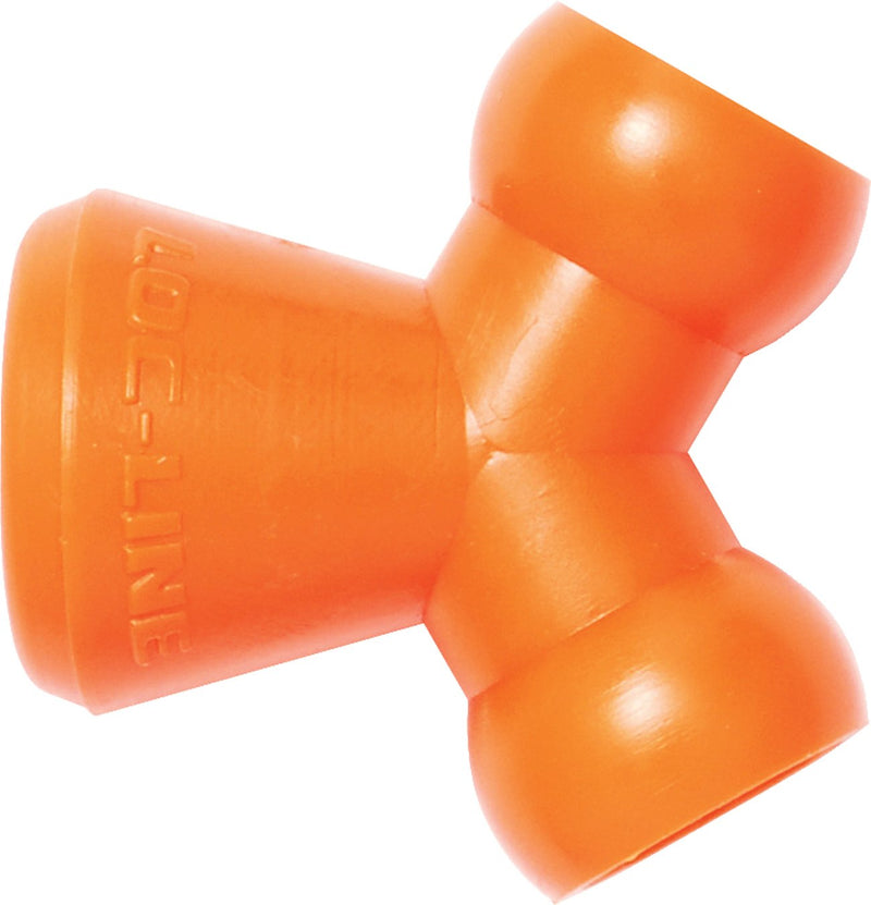 Loc-Line Coolant Hose Component, Acetal Copolymer, Wye Connector, 1/4" Hose ID (Pack of 2)