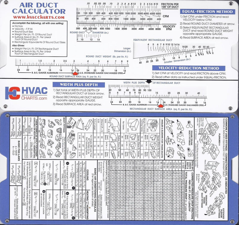 Air Duct Sizing Calculator