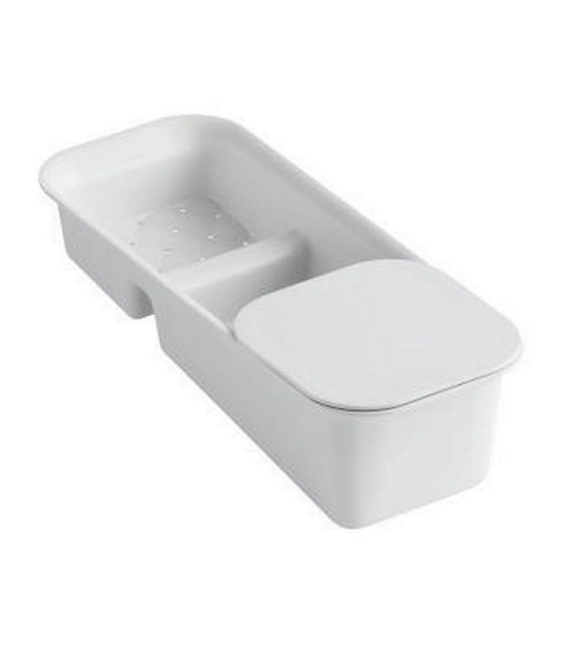 Kohler K-6239-0 15-11/16" x 6-7/8" Rinsing Colander with Cutting Board White