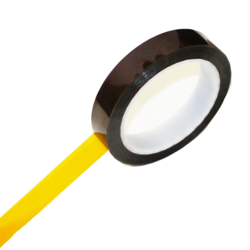 Tapes Master - 1/2" x 36 Yds 1 Mil Polyimide High Temperature Heat Resistant Heat Transfer Thermal Electrical Insulation Tape 1 Roll - 1/2"