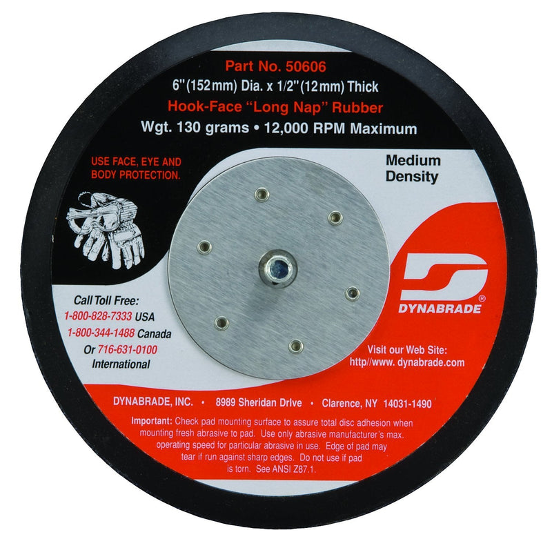 Dynabrade 50606 Non-Vacuum Disc Pad, 6-Inch Diameter