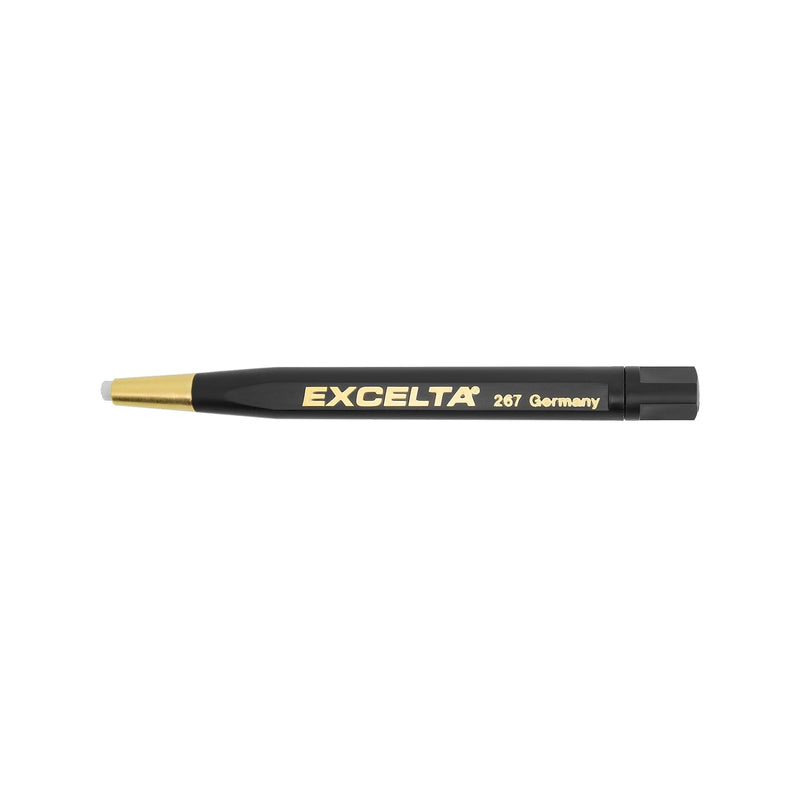 Excelta Fiberglass Scratch Brush, Retractable & Refillable, Plastic Handle, Ideal for Fine Deburring, Polishing, Rust Removal, Cleaning & Etching, Intermediate 4.75" Scratch Brush, Refillable, Fiberglass