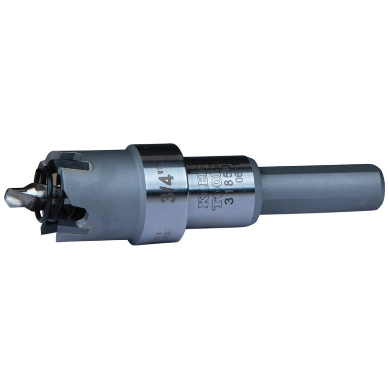 Klein Tools 31850 Heavy Duty Hole Cutter, 3/4-Inch Carbide Hole Cutter Cuts Stainless Steel, Mild Steel, Iron, and Copper 3/4" (1.9 cm)