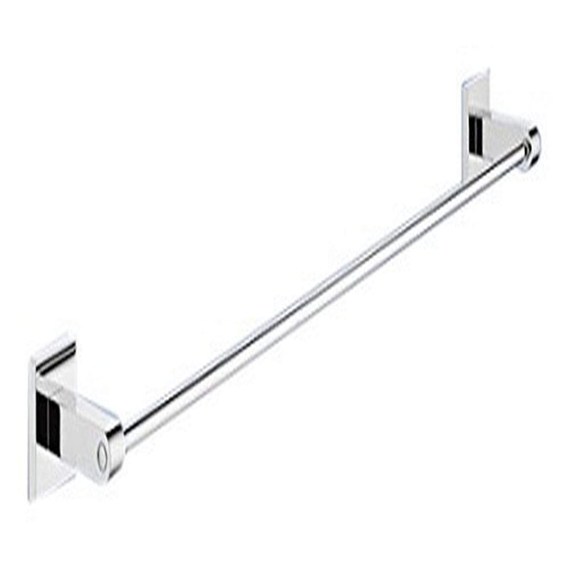 Gedy New Jersey Wall Mounted Bathroom Towel Bar, Chrome, 25" 25"