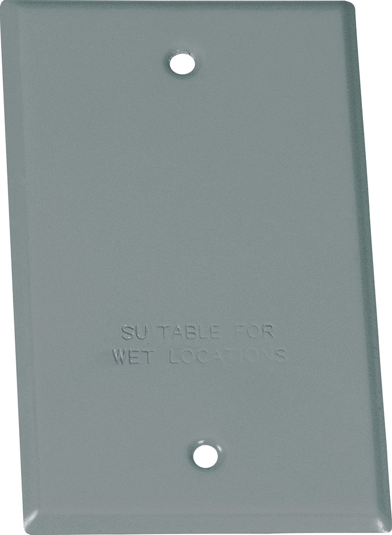 Sigma Electric Sigma Engineered Solutions, Gray 14240 1-Gang Rectangular Stamped Weatherproof Cover 1 Count (Pack of 1) - NewNest Australia