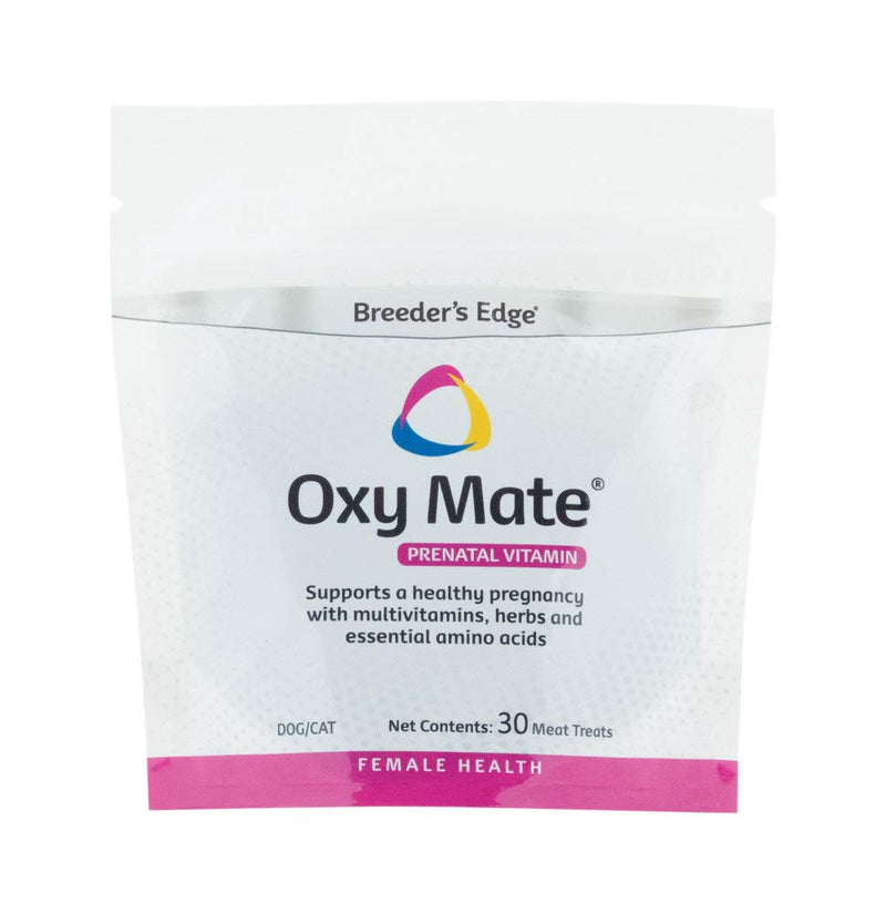 Revival Animal Health Breeder's Edge Oxy Mate - Prenatal Supplement for Dogs & Cats - 30ct Meat Treats - PawsPlanet Australia