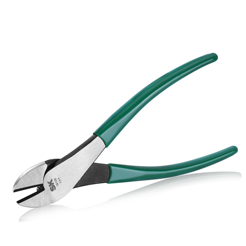 SK Tools USA Heavy Duty Diagonal Cutting Pliers, 8" Long | 16108 Standard Diagonal Pliers