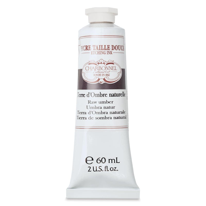 Charbonnel Etching Ink, 60ml Tube, S2, Raw Umber 1 Count (Pack of 1)