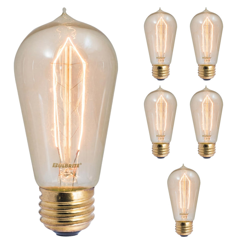 Bulbrite NOS40-1890-6PK 40W Nostalgic Edison Hairpin-style Bulb, 6-Pack