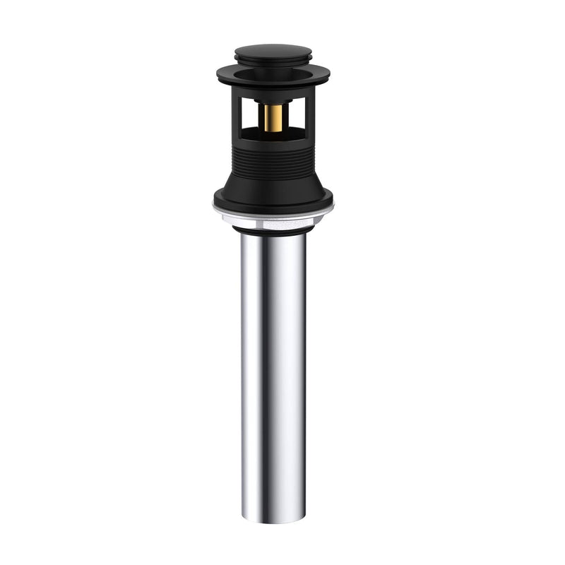Danze DA505918BS Metal Touch Down Drain Assembly, 1 1/4-Inch Tailpiece Diameter, Satin Black