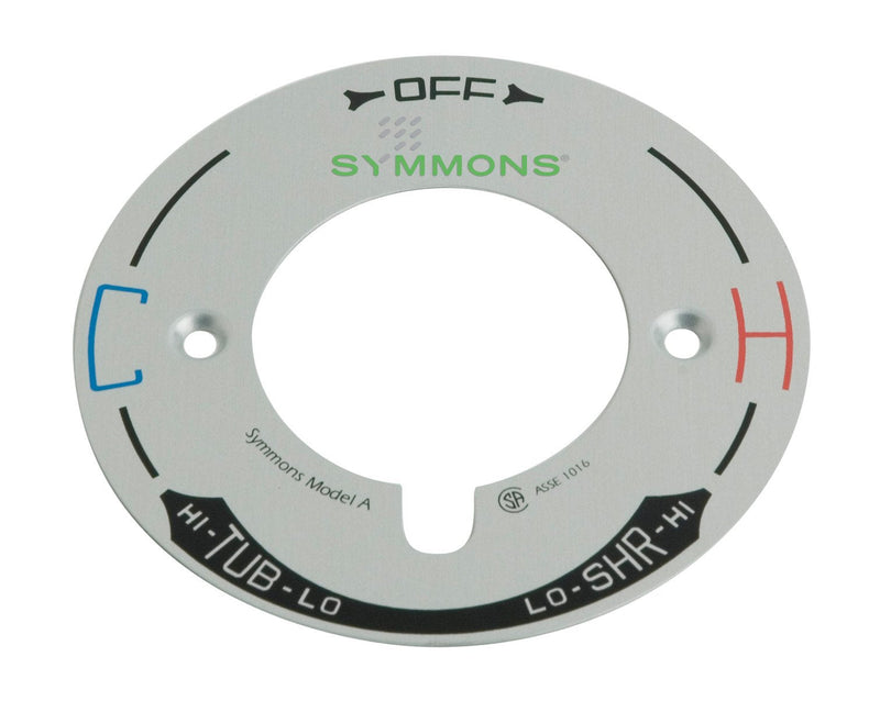 Symmons T-29A Temptrol Model A Escutcheon Dial Small
