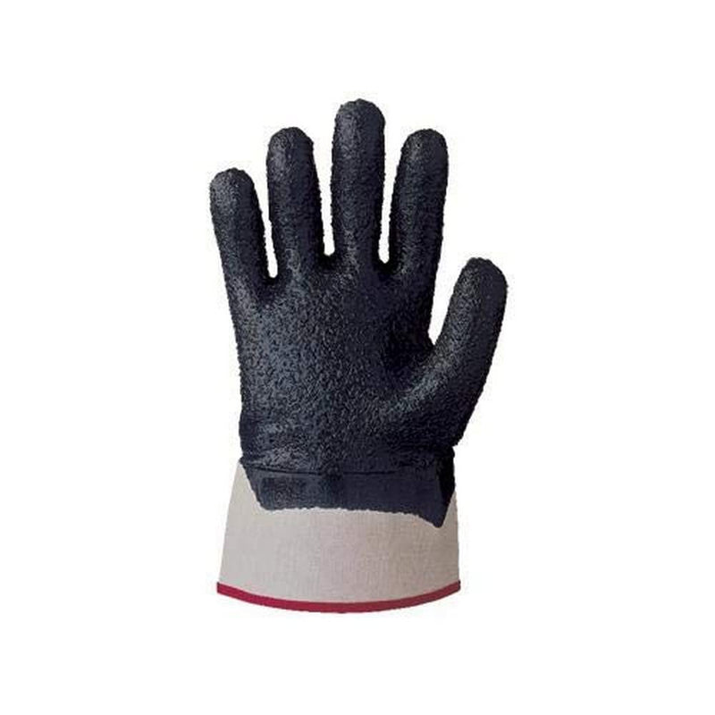 SHOWA 7066 Palm Coated Nitrile General Purpose Work Glove with Cotton Jersey Liner, Rough Grip, Large (12 Pair)